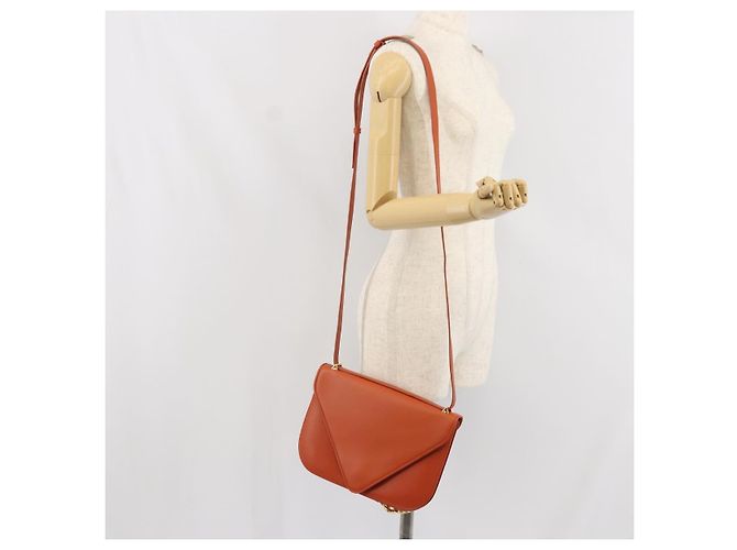 Borsa a Spalla con Catena Bottega Veneta in Pelle 2 in 1 Marrone Oro Auth 169800V - vista 25