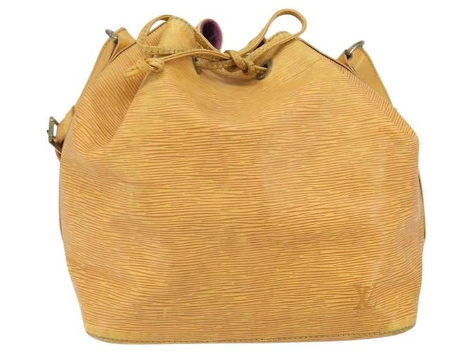 Noe LOUIS VUITTON Borsa a Spalla Petit Noé Epi Gialla M44109 LV Auth 171999 Giallo - vista 13
