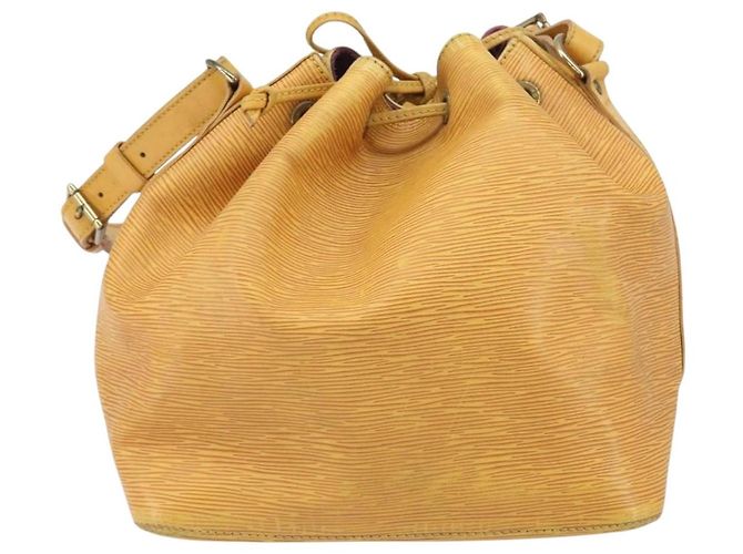 Noe LOUIS VUITTON Borsa a Spalla Petit Noé Epi Gialla M44109 LV Auth 171999 Giallo - vista 2