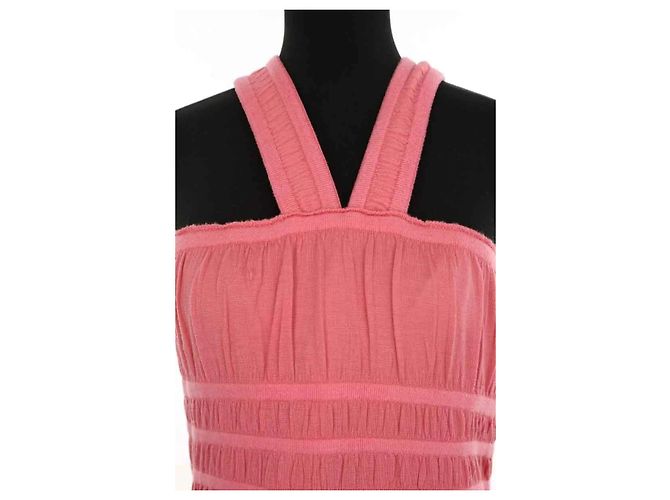 Alaïa Abito in seta rosa - vista 2