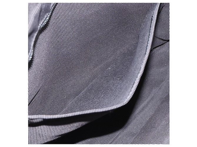 Hermès HERMES Handtasche Her Line Tote MM aus Canvas Grau Silber Authentisch 171988 Braun - Ansicht 18