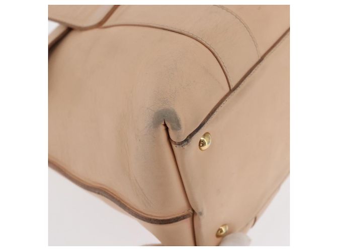 Borsa a Spalla Gancini in Pelle Rosa Oro Auth 171552 di Salvatore Ferragamo - vista 14