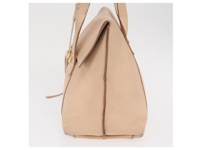 Borsa a Spalla Gancini in Pelle Rosa Oro Auth 171552 di Salvatore Ferragamo - vista 3