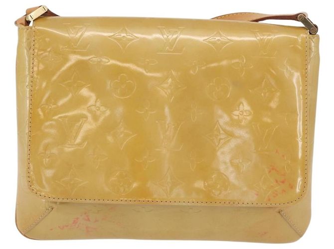 LOUIS VUITTON Borsa Thompson Street Monogram Vernis Beige M91301 LV Auth 171822 - vista 13