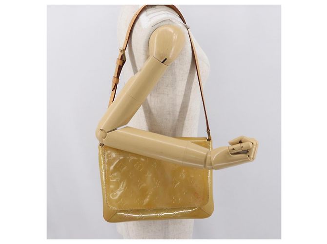 LOUIS VUITTON Borsa Thompson Street Monogram Vernis Beige M91301 LV Auth 171822 - vista 23