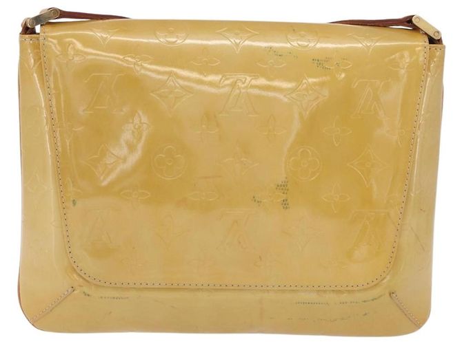 LOUIS VUITTON Borsa Thompson Street Monogram Vernis Beige M91301 LV Auth 171822 - vista 3