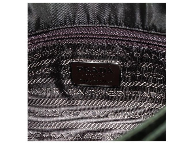 Borsa a Spalla PRADA Nylon Khaki Auth ti3732 Cachi - vista 10