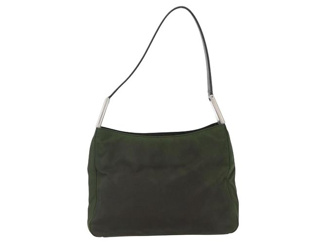 Borsa a Spalla PRADA Nylon Khaki Auth ti3732 Cachi - vista 13