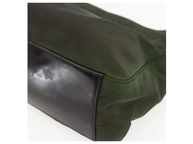 Borsa a Spalla PRADA Nylon Khaki Auth ti3732 Cachi - vista 14