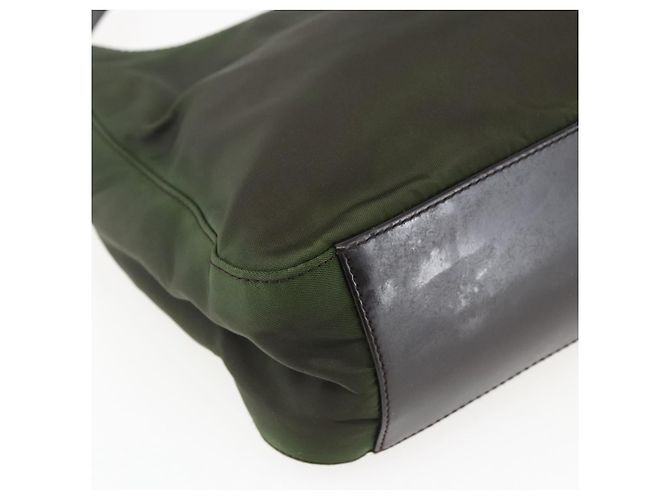 Borsa a Spalla PRADA Nylon Khaki Auth ti3732 Cachi - vista 15