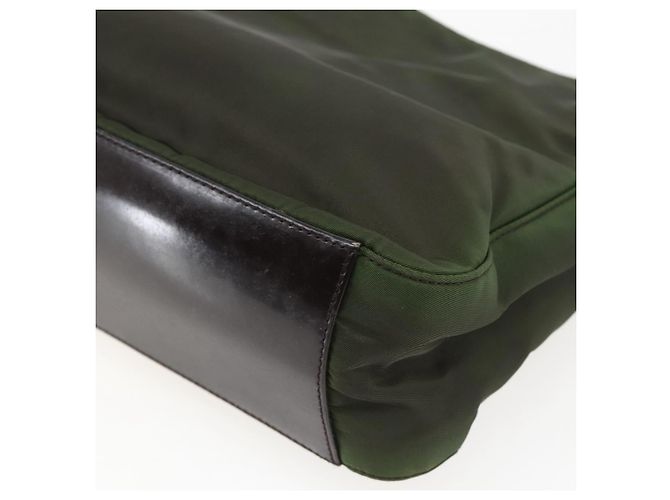 Borsa a Spalla PRADA Nylon Khaki Auth ti3732 Cachi - vista 16