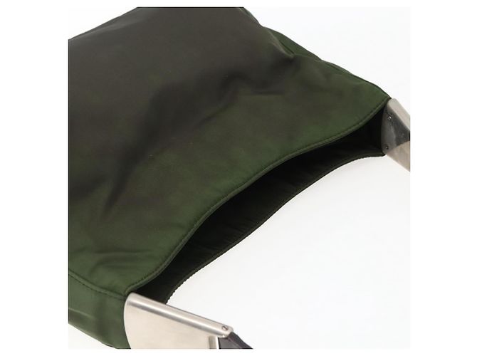 Borsa a Spalla PRADA Nylon Khaki Auth ti3732 Cachi - vista 6