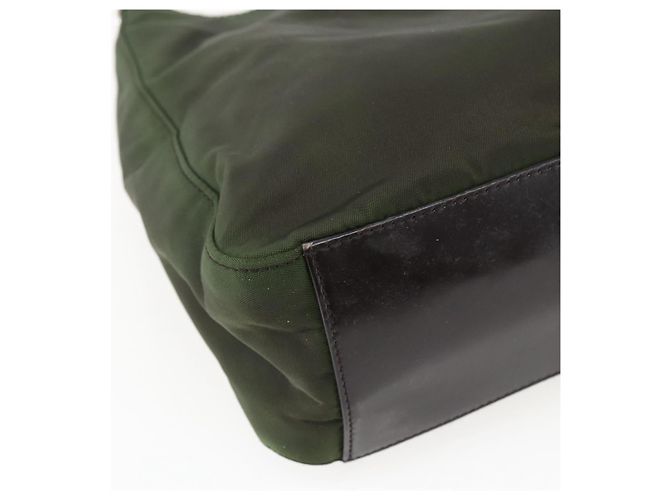 Borsa a Spalla PRADA Nylon Khaki Auth ti3732 Cachi - vista 9