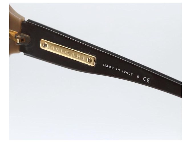 Bulgari Gafas de sol BVLGARI de plástico marrón Auth bs33300 Castaño - vista 10