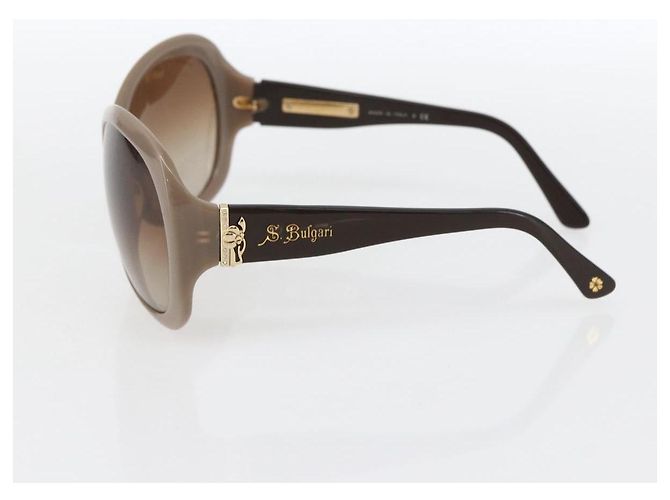 Bulgari Gafas de sol BVLGARI de plástico marrón Auth bs33300 Castaño - vista 5