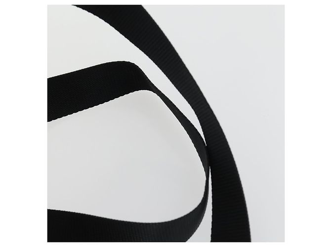 Sac à dos PRADA en nylon noir argent authentique bs33077 Argenté - vue 14