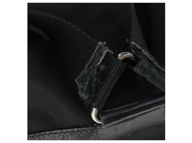 Sac à dos PRADA en nylon noir argent authentique bs33077 Argenté - vue 3
