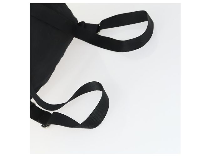 Sac à dos PRADA en nylon noir argent authentique bs33077 Argenté - vue 8