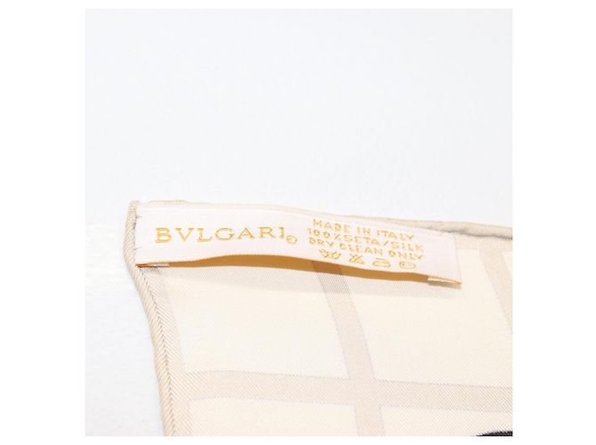 Bulgari BVLGARI Boot-Muster Schal Seide ""Davide Pizzigoni"" Rot Auth BA10716V - Ansicht 11