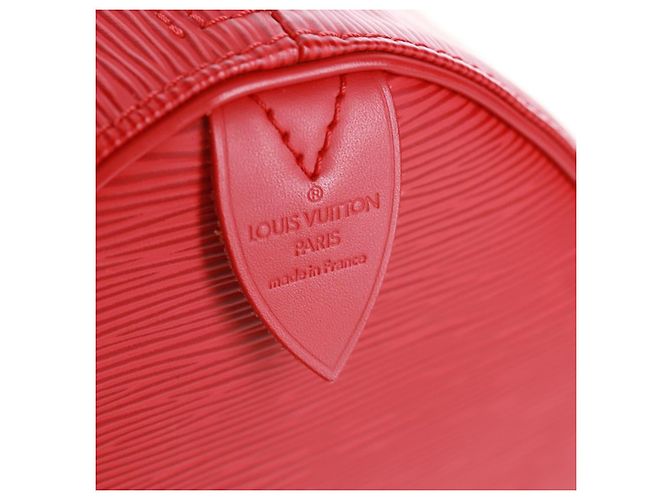 LOUIS VUITTON Epi Keepall 45 Borsa Boston Rossa M42977 LV Auth 171030SAV Rosso - vista 18