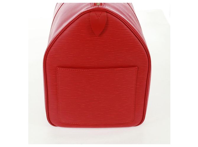 LOUIS VUITTON Epi Keepall 45 Borsa Boston Rossa M42977 LV Auth 171030SAV Rosso - vista 4