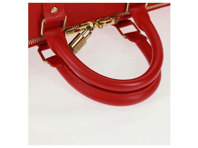 LOUIS VUITTON Epi Keepall 45 Borsa Boston Rossa M42977 LV Auth 171030SAV Rosso - vista 7