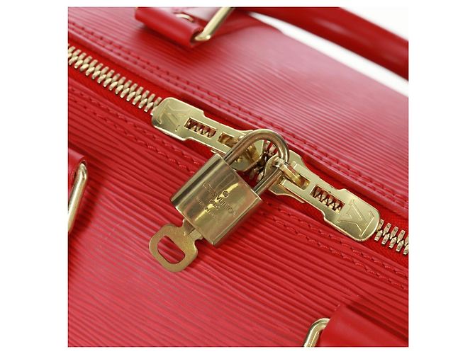 LOUIS VUITTON Epi Keepall 45 Borsa Boston Rossa M42977 LV Auth 171030SAV Rosso - vista 9