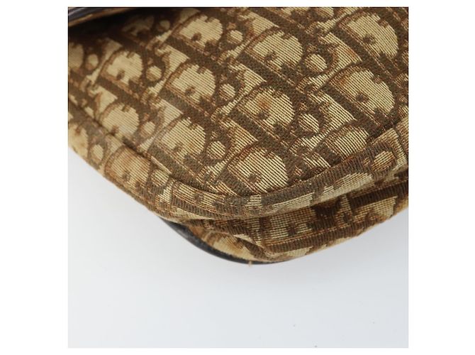 Borsa a Spalla in Tela Trotter Christian Dior Marrone Oro Auth 168939 D'oro - Ansicht 11