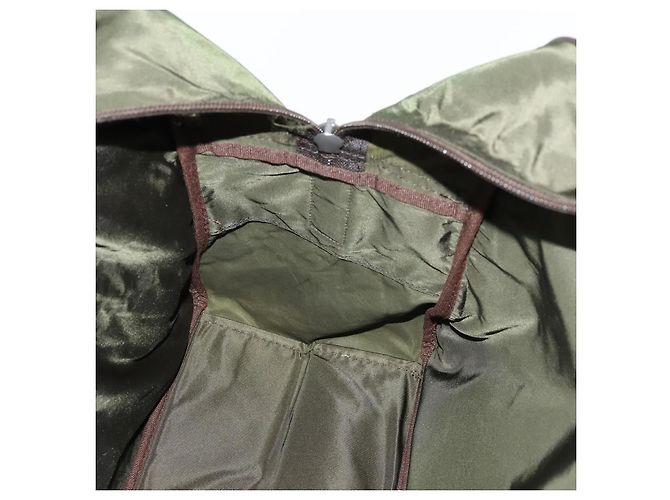 Borsa Boston PRADA in nylon verde argento autentica bs32723 - vista 24