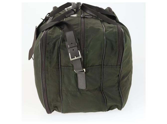Borsa Boston PRADA in nylon verde argento autentica bs32723 - vista 3