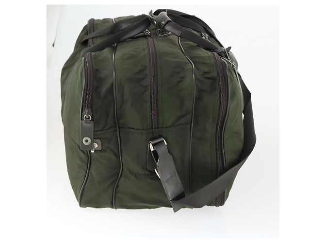 Borsa Boston PRADA in nylon verde argento autentica bs32723 - vista 4