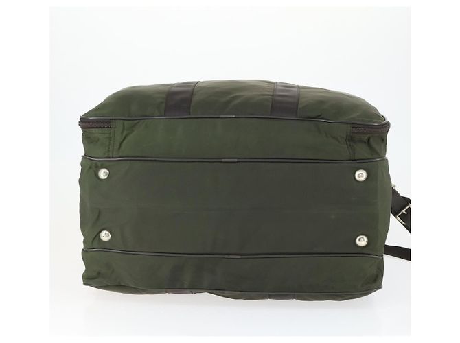 Borsa Boston PRADA in nylon verde argento autentica bs32723 - vista 5