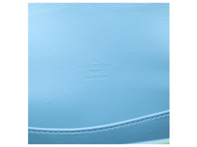 LOUIS VUITTON Thompson Street Tasche Monogram Vernis Baby Blau M91009 Auth hk3458 Hellblau - Ansicht 17