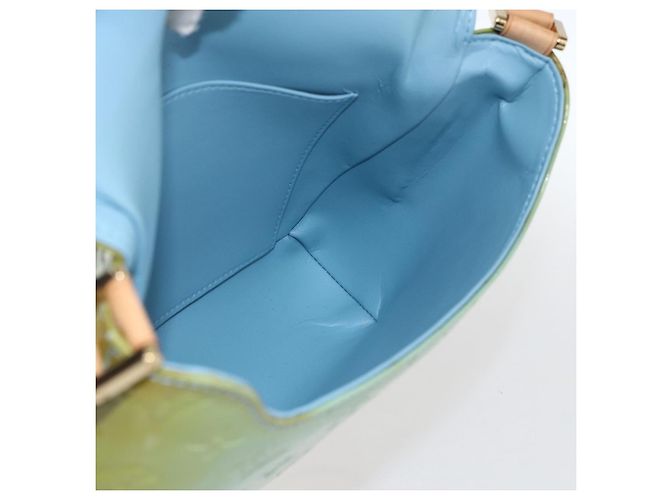 LOUIS VUITTON Thompson Street Tasche Monogram Vernis Baby Blau M91009 Auth hk3458 Hellblau - Ansicht 18