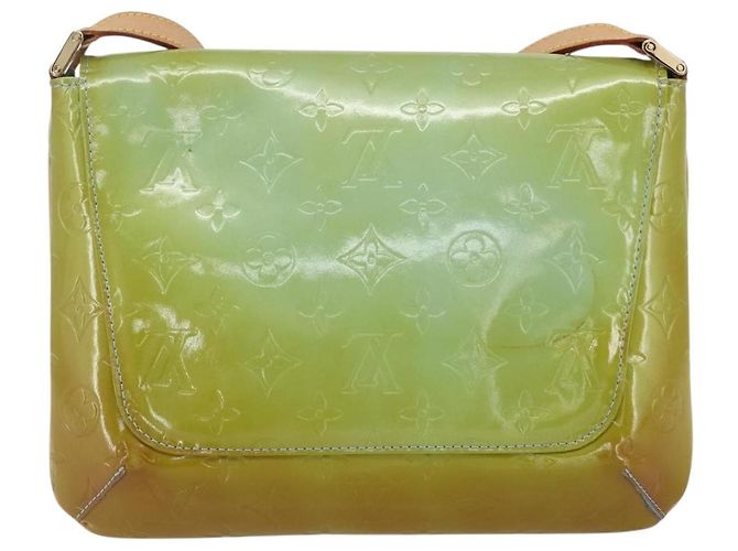 LOUIS VUITTON Thompson Street Tasche Monogram Vernis Baby Blau M91009 Auth hk3458 Hellblau - Ansicht 2