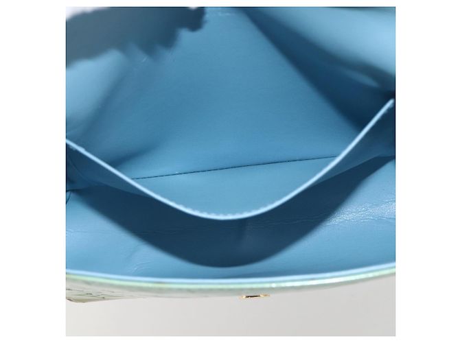 LOUIS VUITTON Thompson Street Tasche Monogram Vernis Baby Blau M91009 Auth hk3458 Hellblau - Ansicht 20