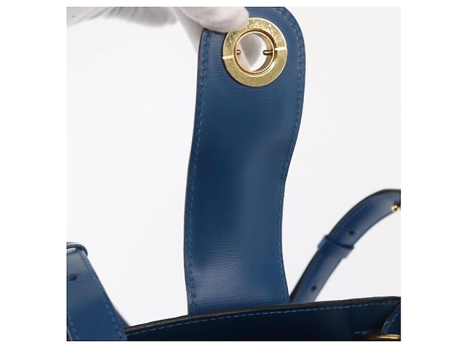 LOUIS VUITTON Borsa a Spalla Epi Cluny Blu M52255 LV Auth 171088 - vista 10