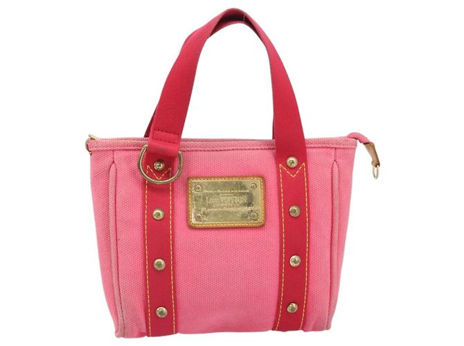 LOUIS VUITTON Antigua Cabas PM Borsa a Mano Rosso Rosa M40088 LV Auth ka2366 - vista 13