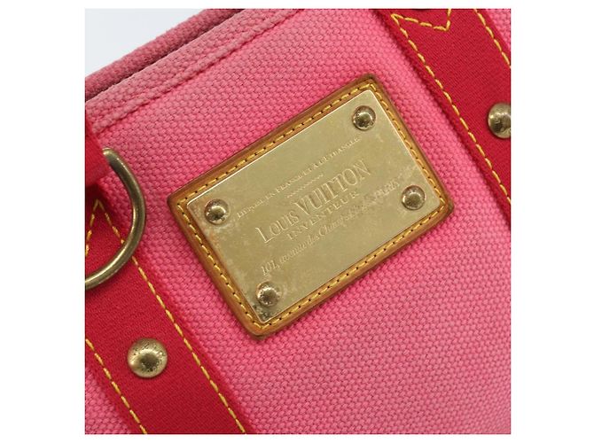 LOUIS VUITTON Antigua Cabas PM Borsa a Mano Rosso Rosa M40088 LV Auth ka2366 - vista 17