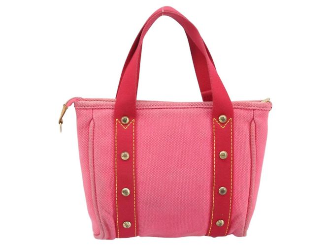 LOUIS VUITTON Antigua Cabas PM Borsa a Mano Rosso Rosa M40088 LV Auth ka2366 - vista 2