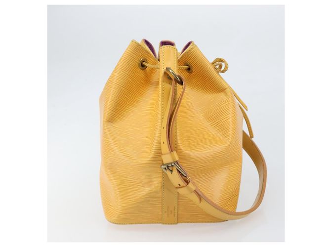 Noe LOUIS VUITTON Epi Petit Noé Schultertasche Gelb M44109 LV Auth BA10392 - Ansicht 4