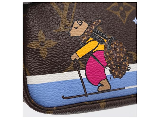 LOUIS VUITTON Mini Pochette Accessori Ski Bear Monogram M67769 168066SAM Monogramma - vista 20