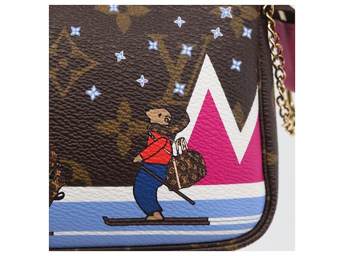 LOUIS VUITTON Mini Pochette Accessori Ski Bear Monogram M67769 168066SAM Monogramma - vista 21