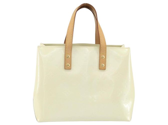 LOUIS VUITTON Borsa a Mano Monogram Vernis Reade PM Perle M91336 LV Auth BA10619 - vista 2
