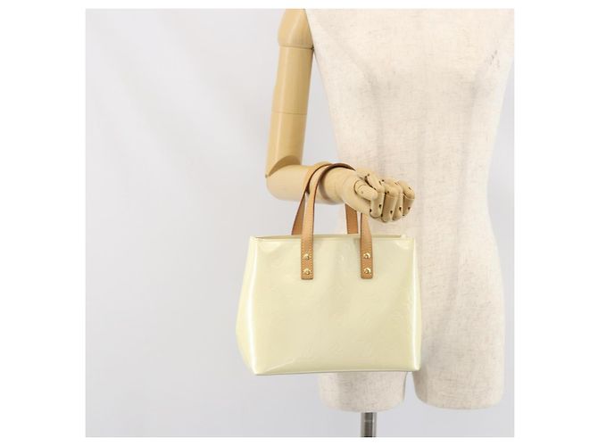 LOUIS VUITTON Borsa a Mano Monogram Vernis Reade PM Perle M91336 LV Auth BA10619 - vista 22