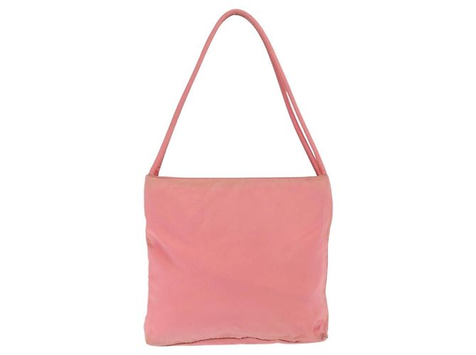 PRADA Nylon Tote Bag Rosa Silber Auth BA10488 Pink - Ansicht 2