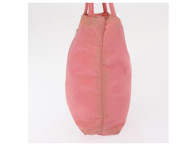 PRADA Nylon Tote Bag Rosa Silber Auth BA10488 Pink - Ansicht 3