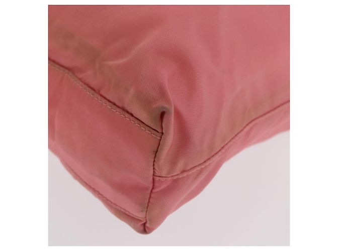 PRADA Nylon Tote Bag Rosa Silber Auth BA10488 Pink - Ansicht 9