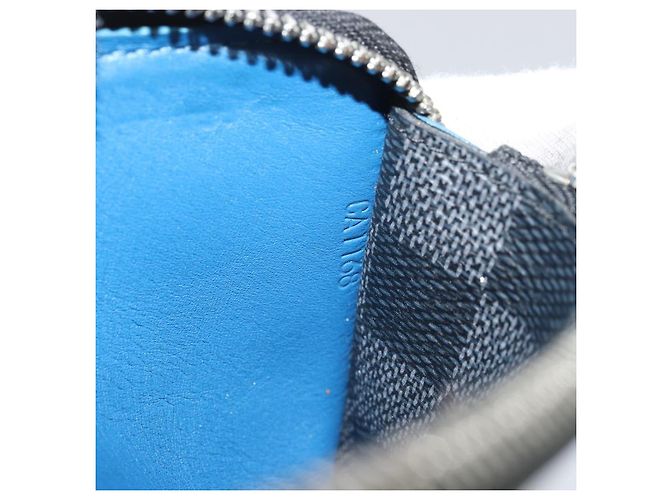 LOUIS VUITTON Cartera Zippy Vertical Damier Graphite Larga Auth LV 169951 Damier ebene - vista 12