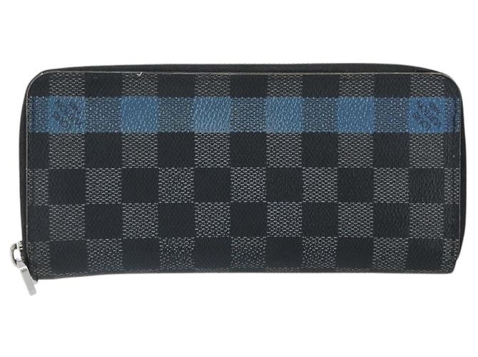 LOUIS VUITTON Cartera Zippy Vertical Damier Graphite Larga Auth LV 169951 Damier ebene - vista 13